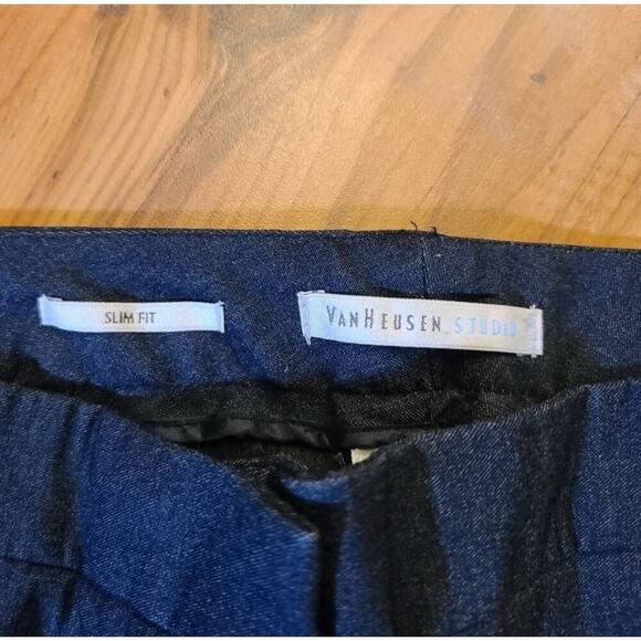 Vanheusen Studio Slim Fit Slacks Denim Pants - Picture 9 of 9